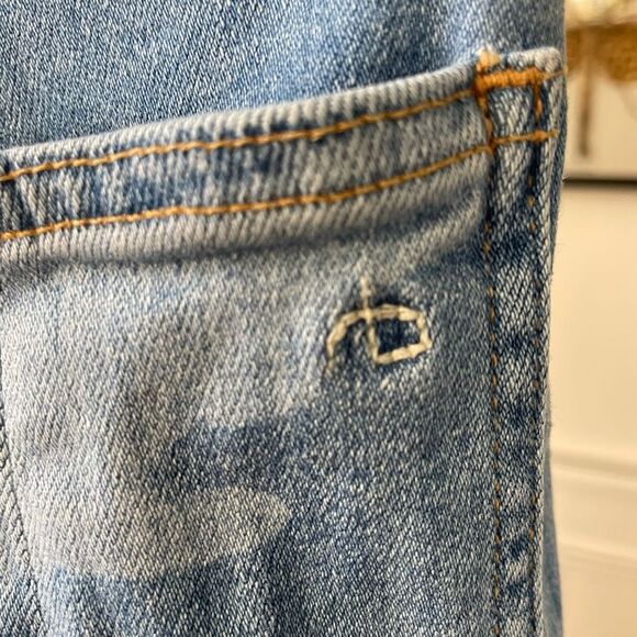 Rag & Bone Cate Mid-Rise Faded Camo Ankle Skinny Leg Jean 25 x 28 - Picture 7 of 10